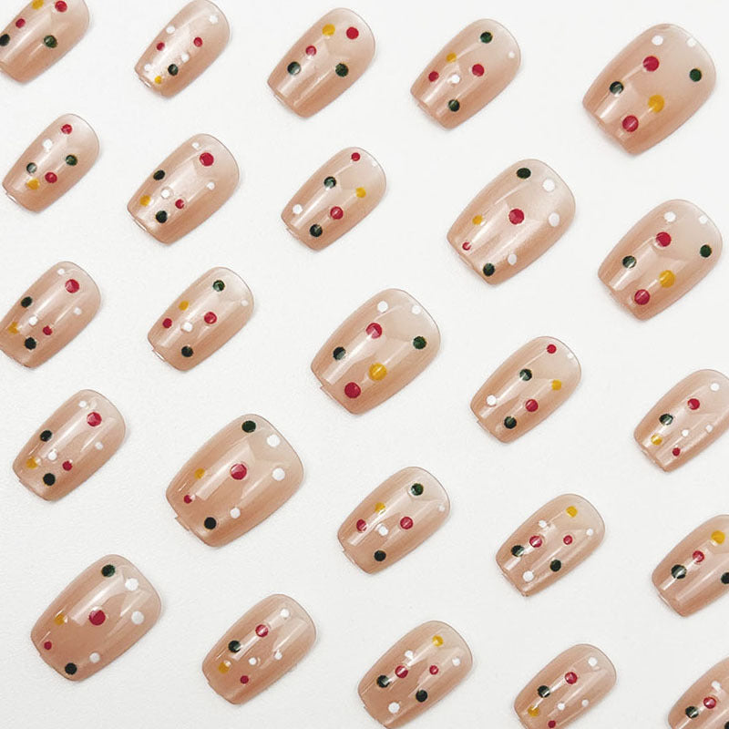 Artistic Confetti Press-On Nail Set Kalsten