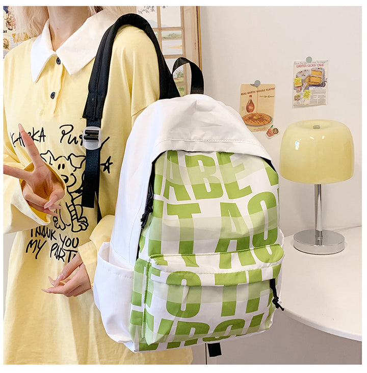Leisure backpack with eye-catching graphic design and practical compartments Kalsten