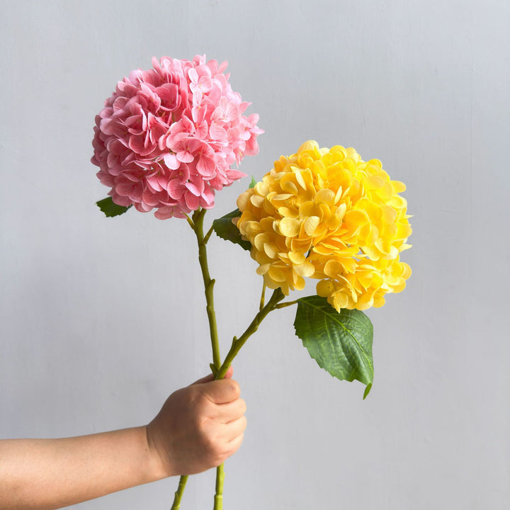 Faux Hydrangea Flower Arrangement
