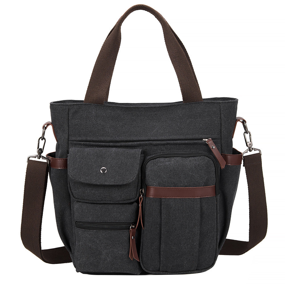 WoMulti-Pocket Canvas Tote Bag Kalsten
