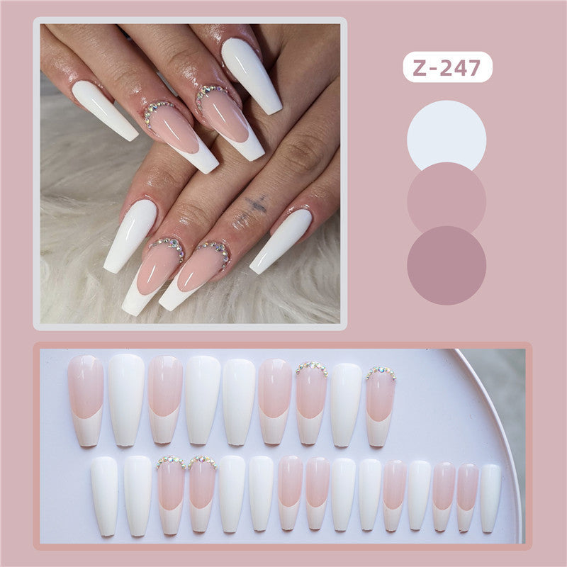 Luxury Long Stiletto Press-On Nails with Rhinestone Accents Kalsten