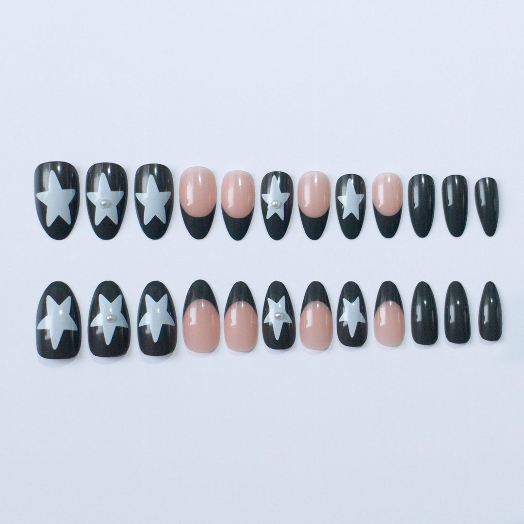 Elegant Artistic Stiletto Nail Art Design