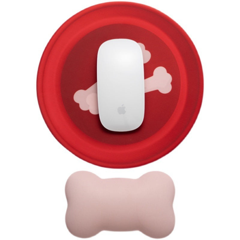 Creative Bone-Themed Mouse Pad with Soft Wrist Rest