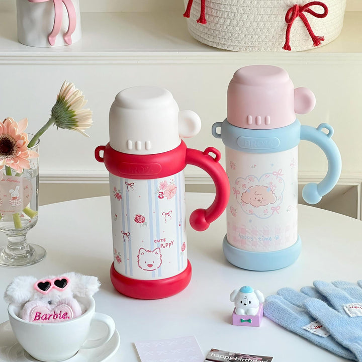 Ladies Insulated Floral Pattern Thermos Bottle Kalsten