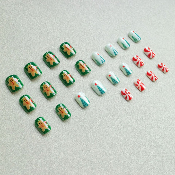 Festive Holiday-Themed Nail Art Set  1790957993