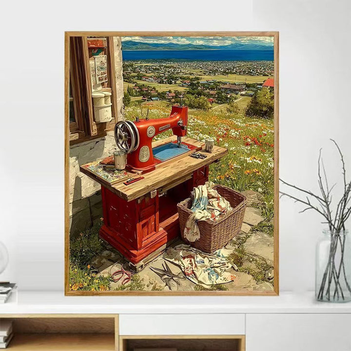 Sewing Machine Art Print Kalsten