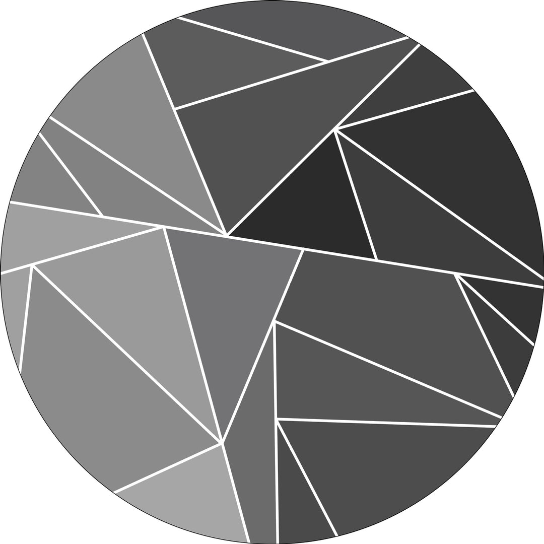 Geometric Patterned Round Area Rug Kalsten