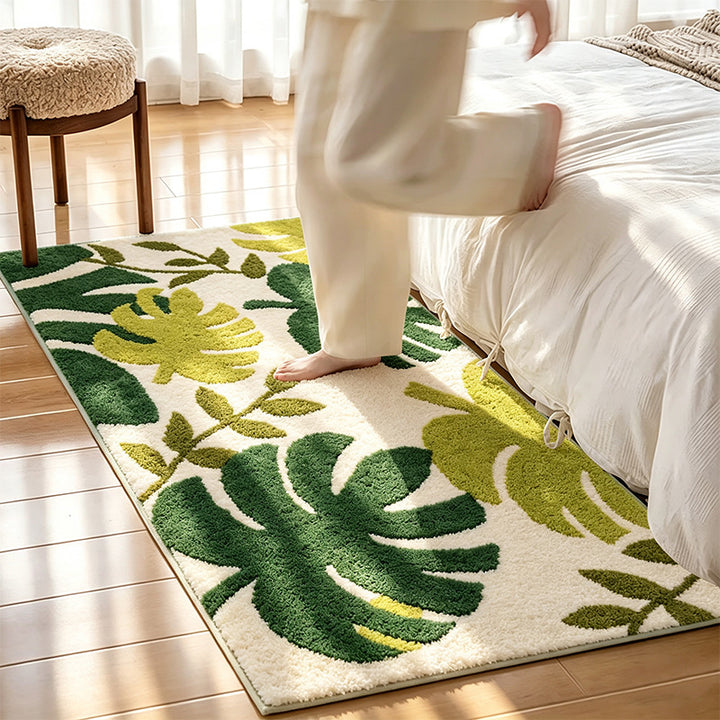 Leaf Pattern Area Rug for Home Decor