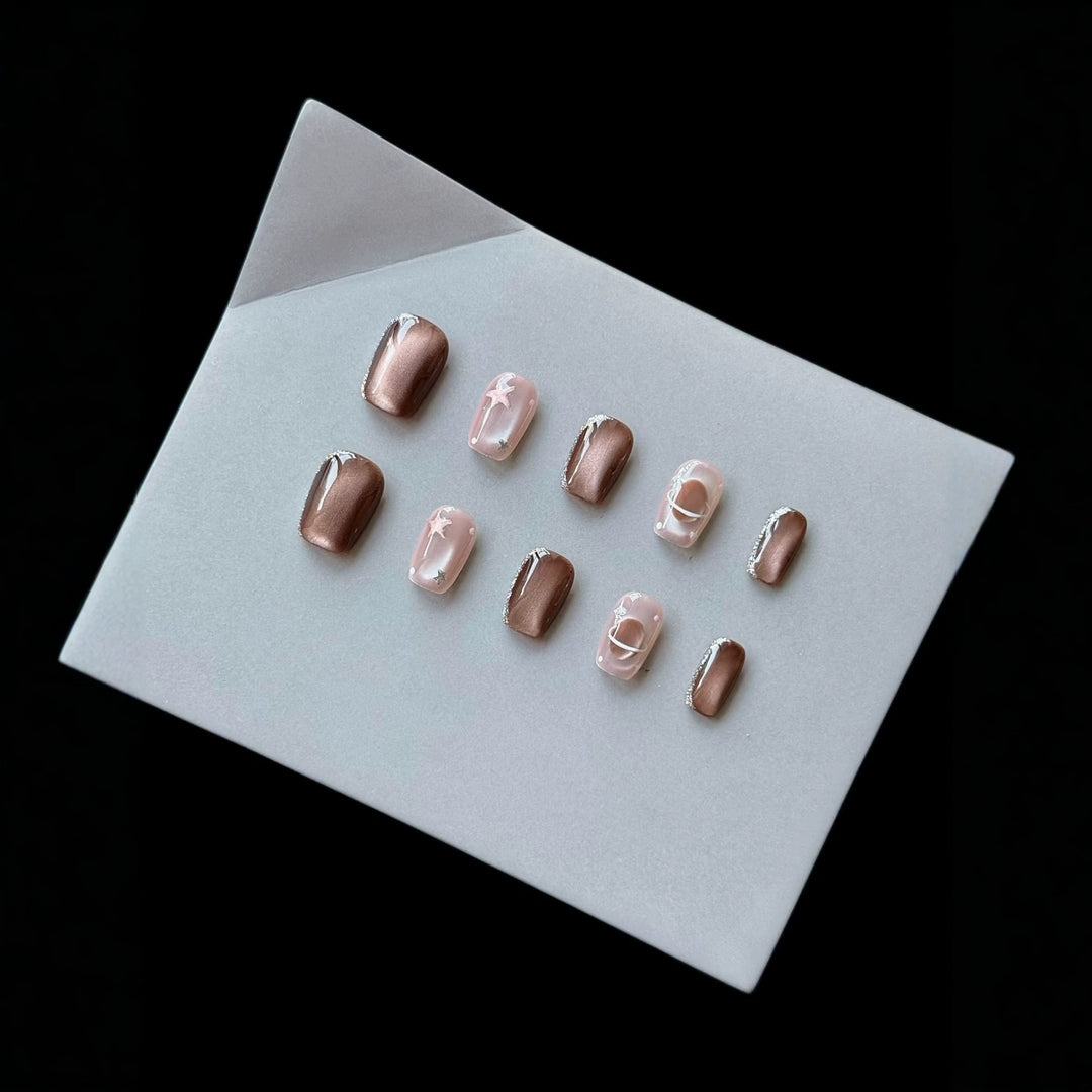 Artistic Gradient Press-On Nails Set