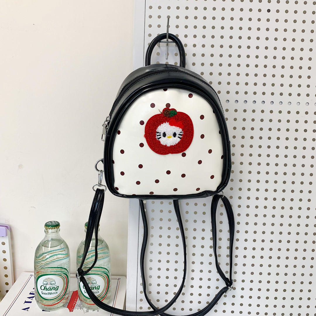 Plush Backpack with Fruity Design and Playful Details Kalsten