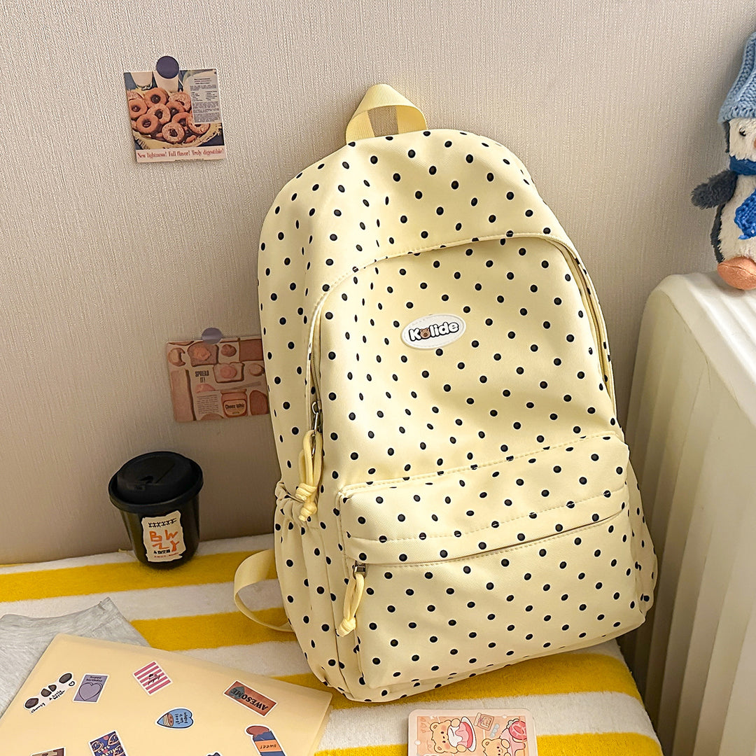 Stylish Polka Dot Lightweight Backpack Kalsten