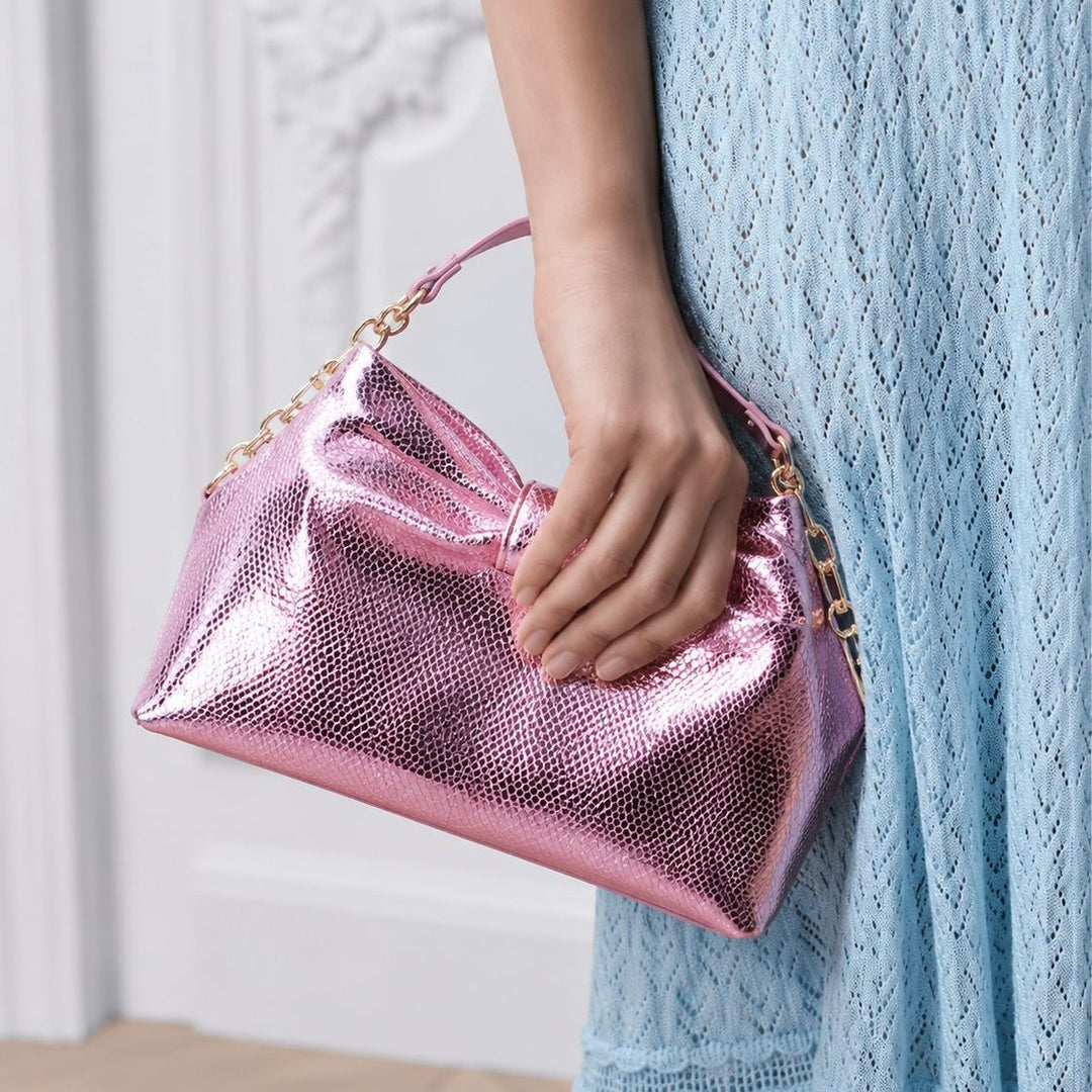 Decorative Metallic Handbag