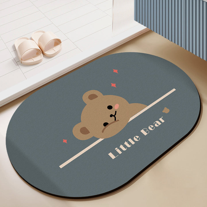 Stylish Checkerboard Bath Mat Kalsten