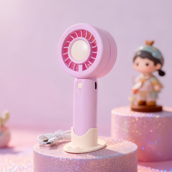 Women Portable Mini Fan with LED Lighting Kalsten