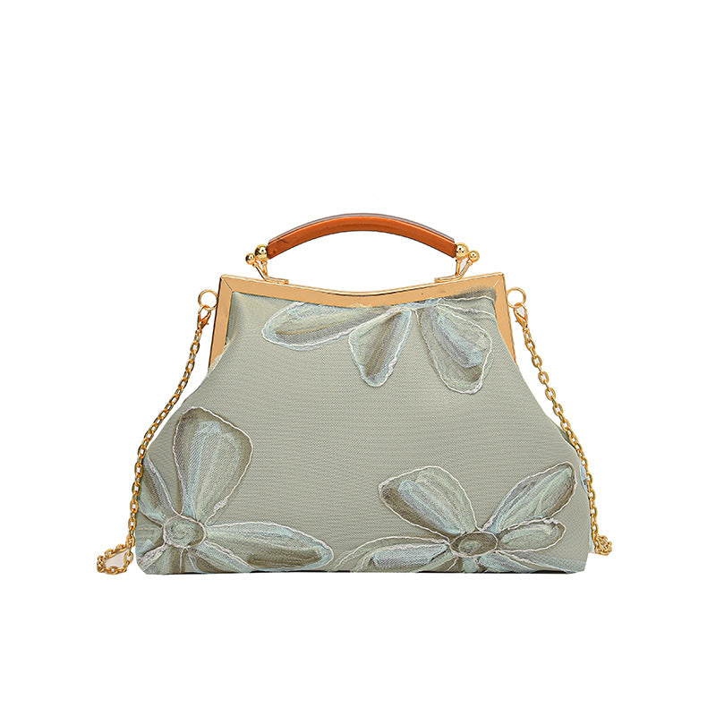 Embroidered Floral Handbag