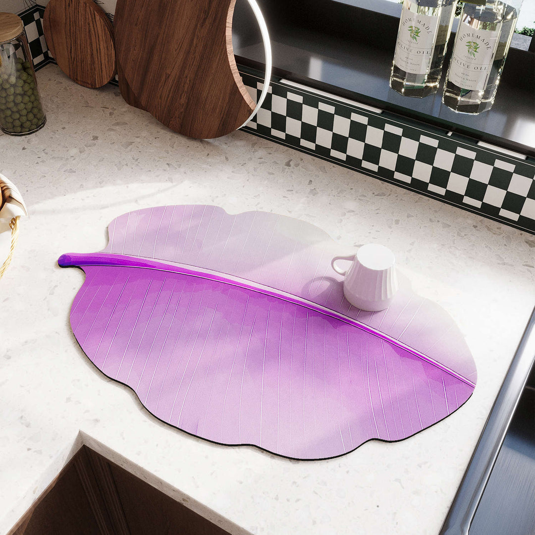 Leaf-Shaped Kitchen Mat