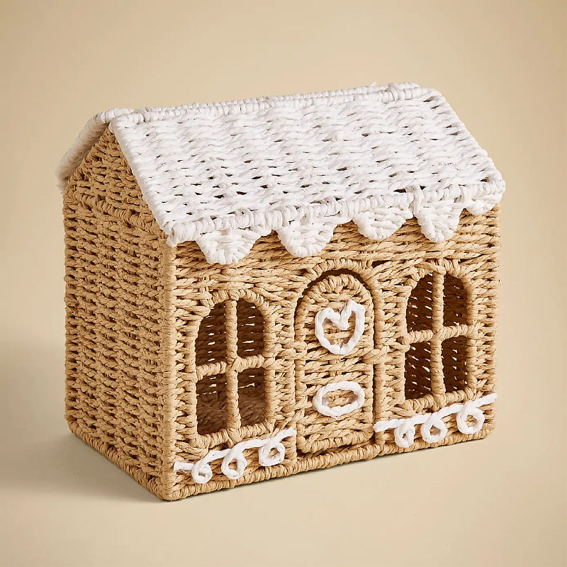 Playful storage basket in house design Kalsten