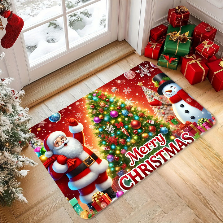 Holiday-Themed Decorative Entry Mat