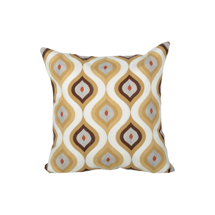 Coastal Starfish Jacquard Square Cushion with Hidden Zipper and Removable Insert