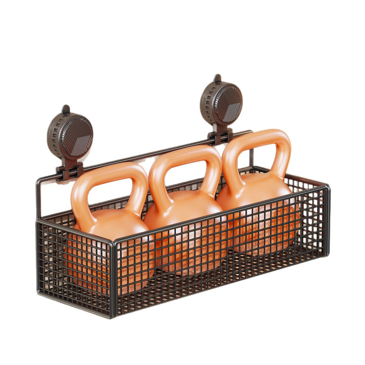Suction-Mount Vertical Mesh Cosmetic & Toiletry Organizer