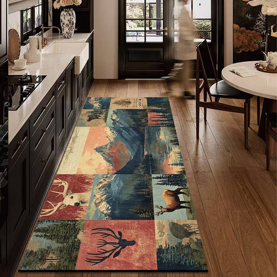 Rustic Outdoor Adventure Area Mat Kalsten