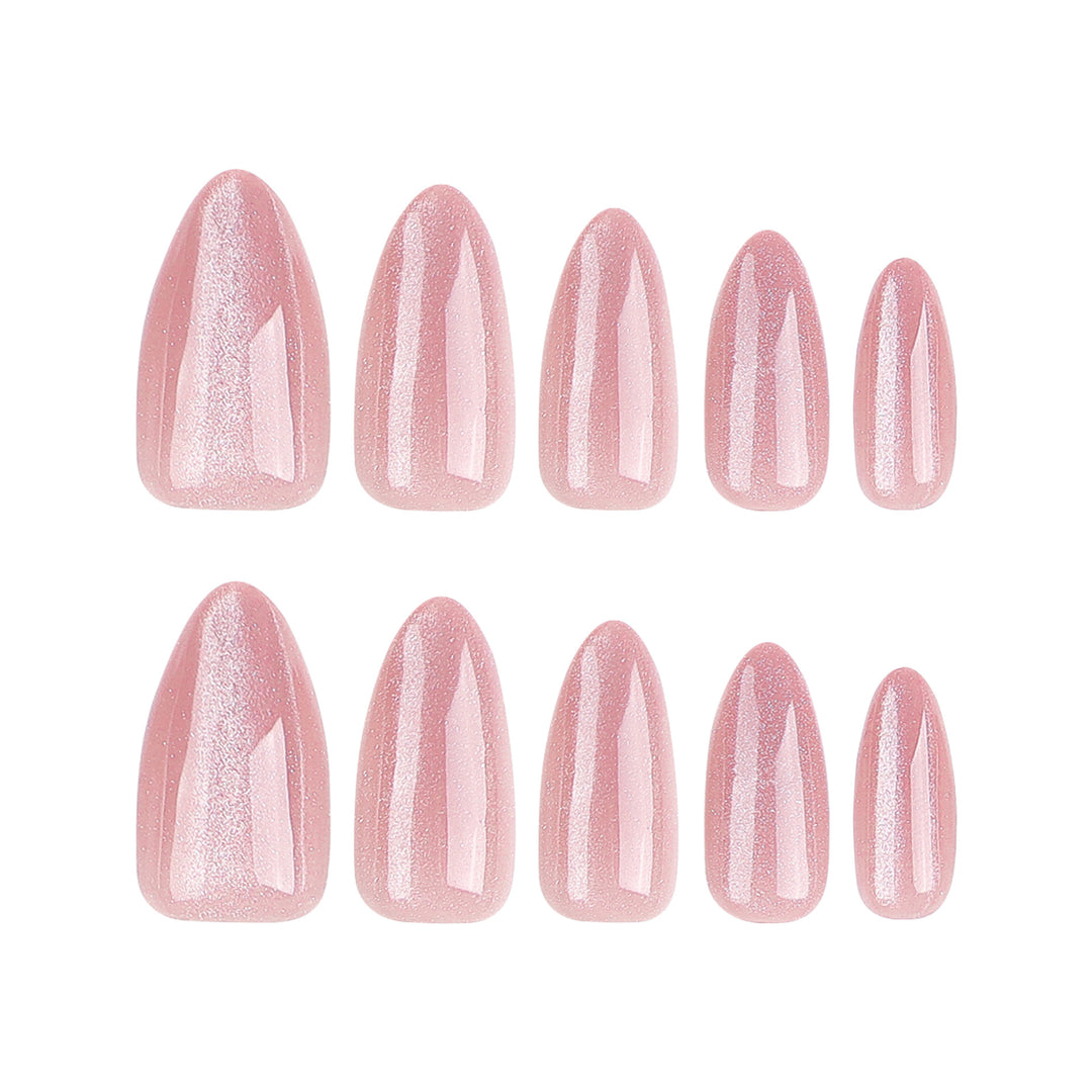 Artificial nails with sparkling finish and elegant design Kalsten