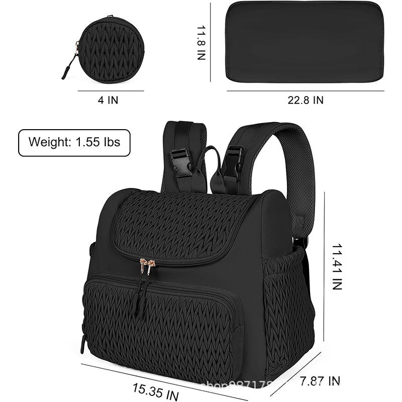 Fashionable backpack with textured upper material Kalsten
