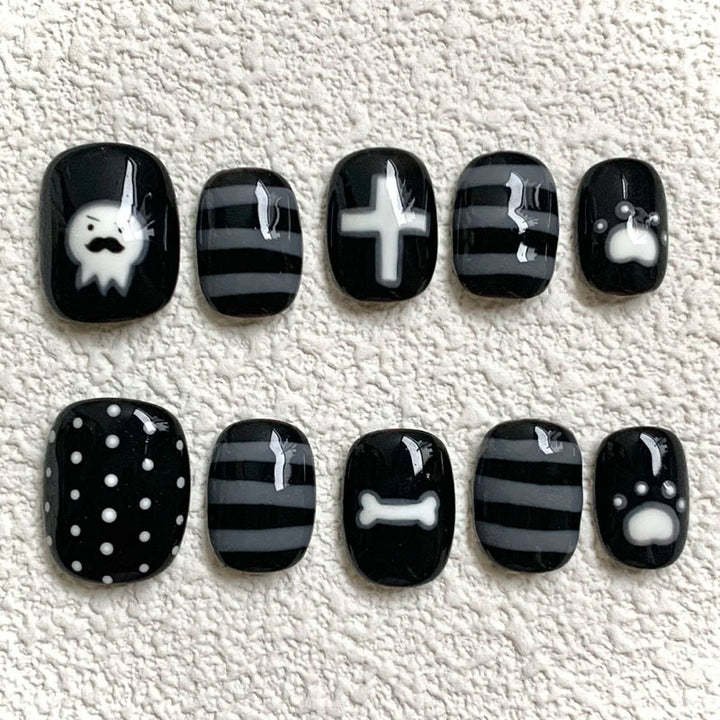 Decorative Press-On Nail Set Kalsten