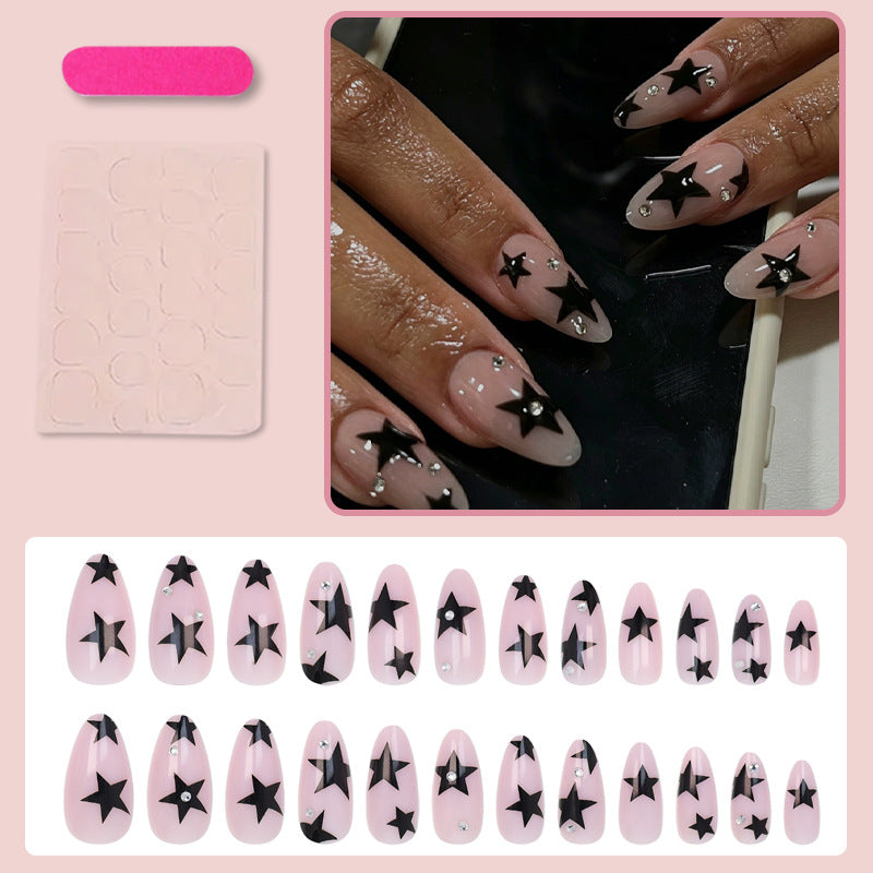 Nail art set with glamorous stars and sparkling accents Kalsten