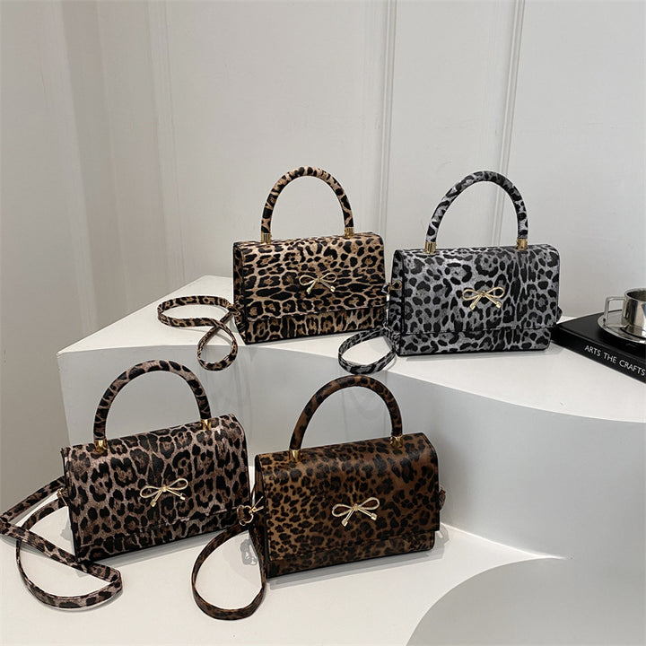 Stylish Animal Print Top Handle Handbag Kalsten