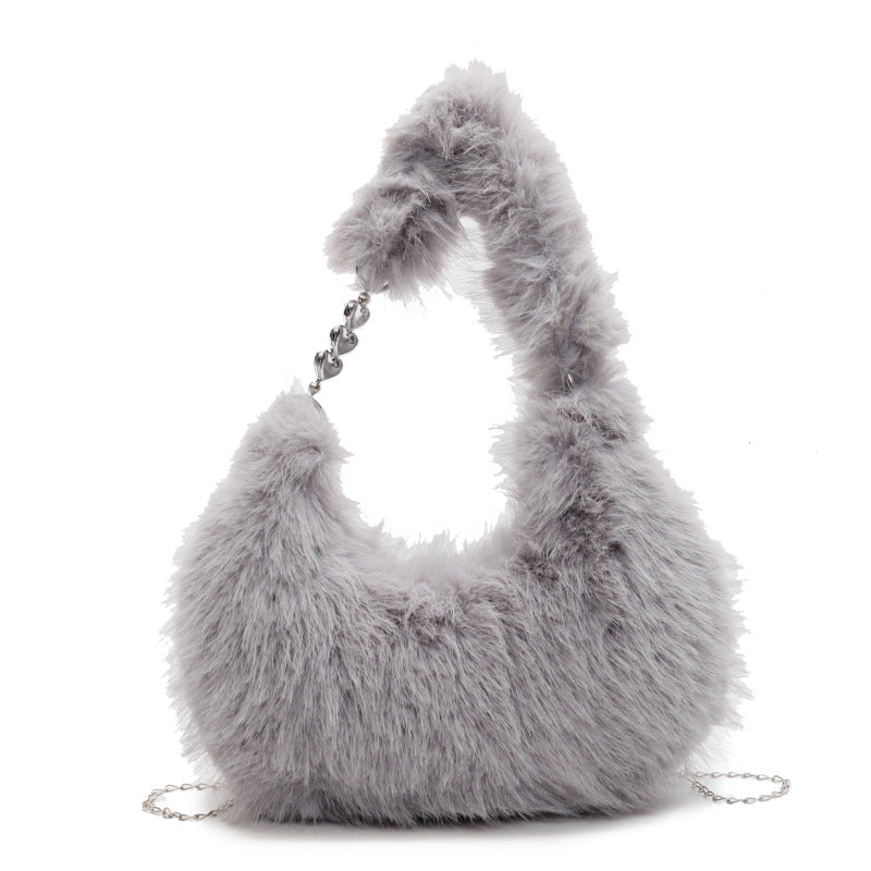 Plush Shoulder Bag with Unique Design Kalsten