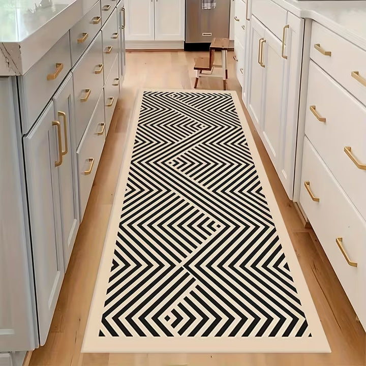 Geometric Patterned Runner Rug