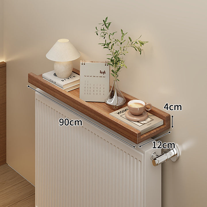 Long Slim Radiator Top Shelf Tray with Raised Edge and Heat‑Resistant Surface