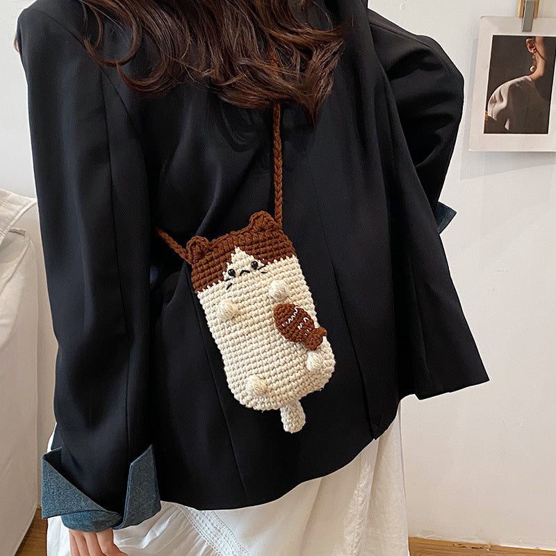 Cute Animal-Themed Crochet Mini Bag