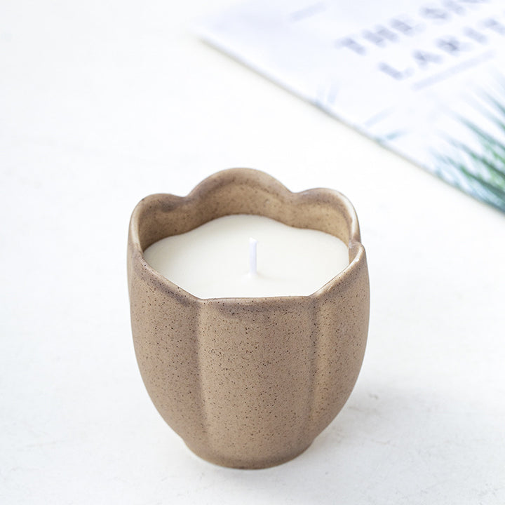 Decorative Organic Ceramic Candle Holder Kalsten