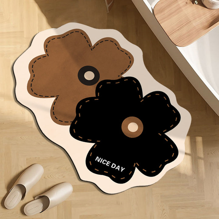 Fun Floral Themed Indoor Mat