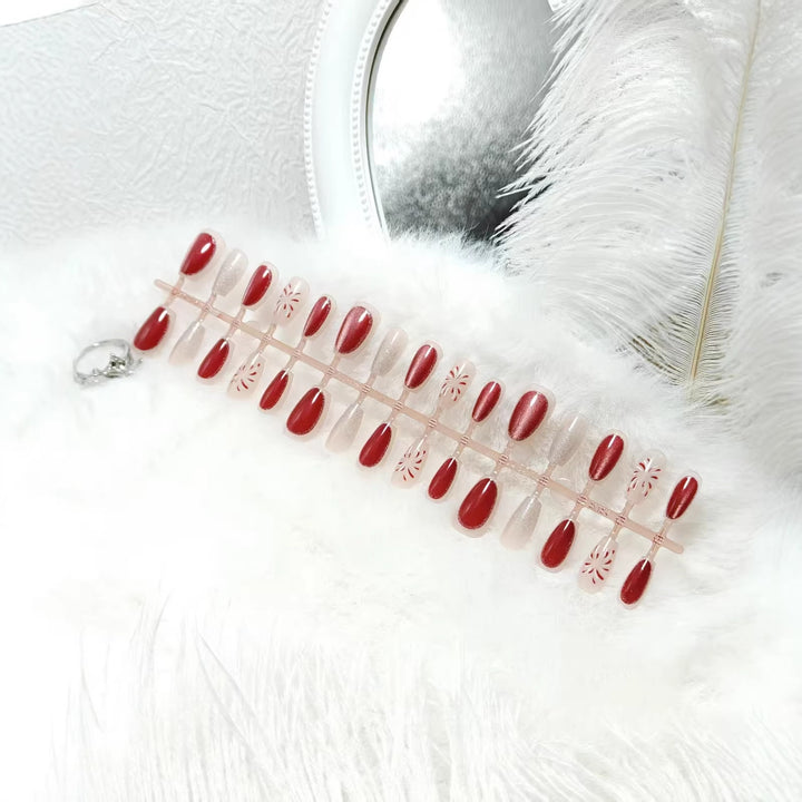 Luxury color shimmer faux nails Kalsten