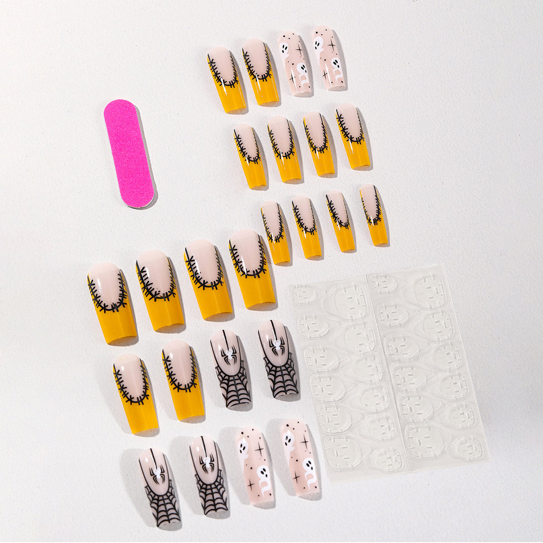 Halloween-Themed 3D Acrylic Nail Art Extensions Kalsten