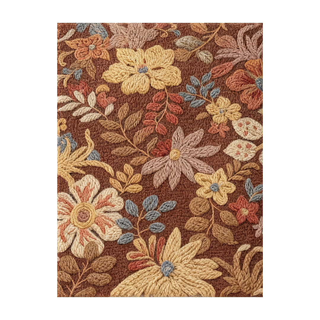 Floral Pattern Indoor Area Rug