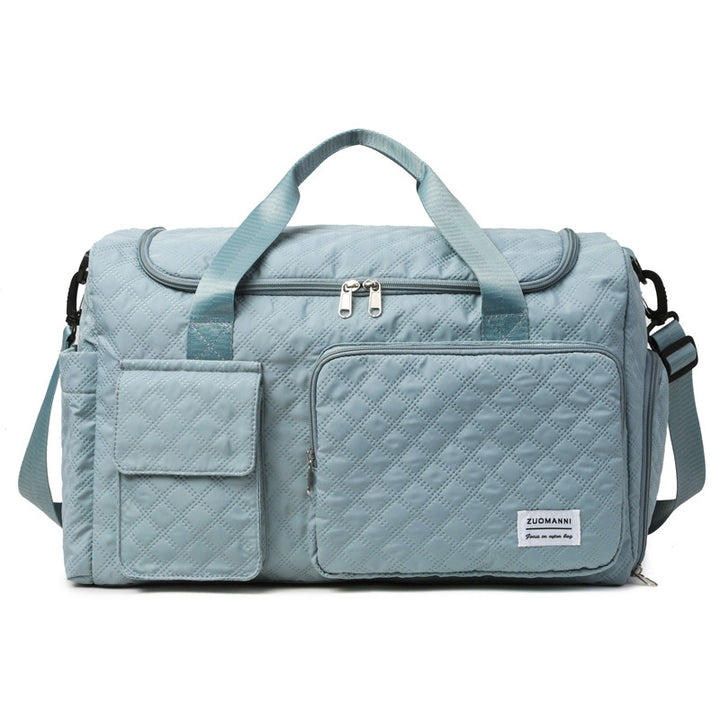 Spacious Sport Duffel Bag With Textured Surface Kalsten