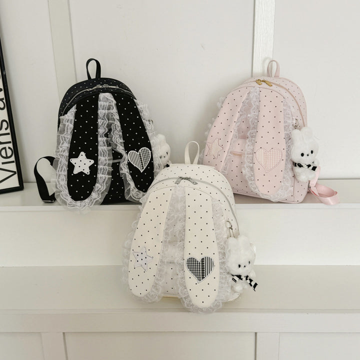 Cute Bunny-Ear Plush Backpack Kalsten