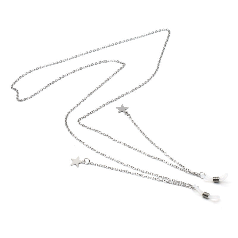 Star-Accented Chain Eyewear Holder Kalsten