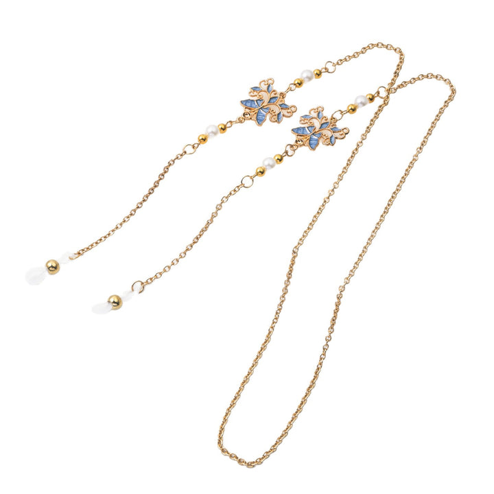 Delicate Floral Eyewear Chain Kalsten