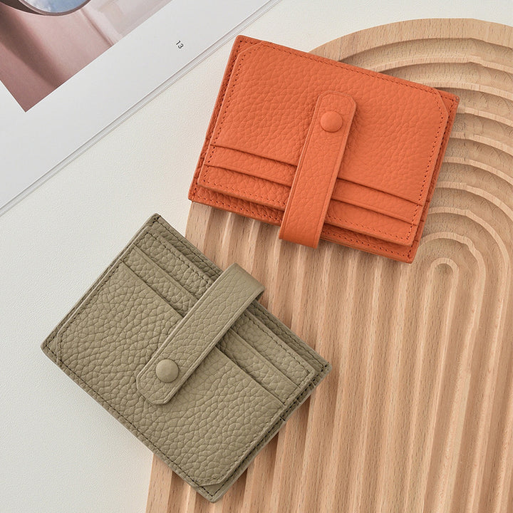 Textured Leather Card Holder Kalsten