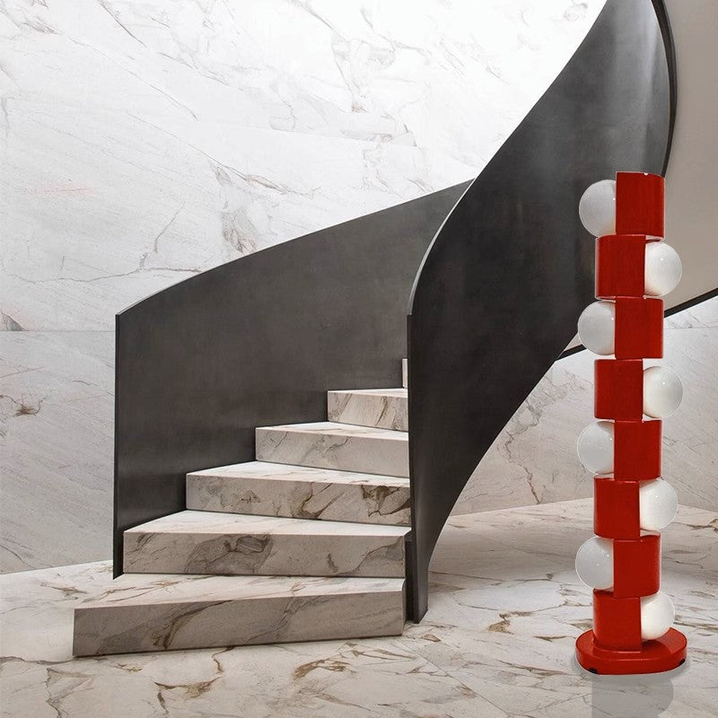 Sculptural Floor Lamp with Elegant Globe Design