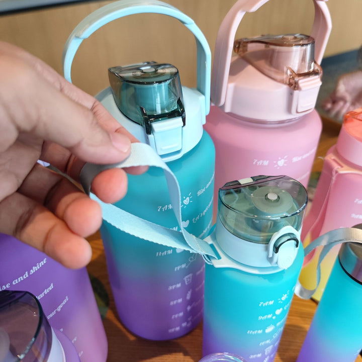 Ladies Motivating Water Bottle with Time Markers Kalsten