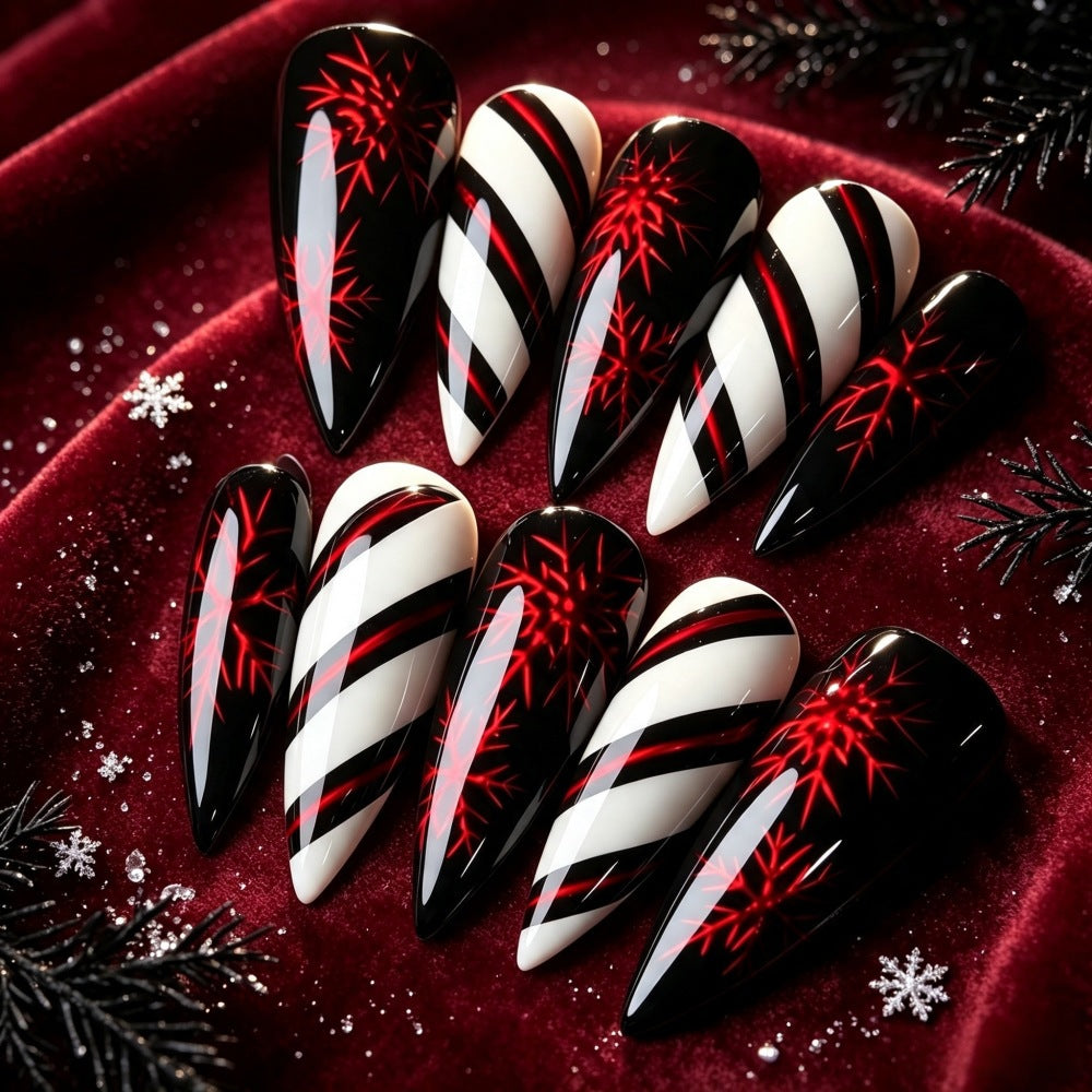 Creative Nail Art with Geometric Design Kalsten