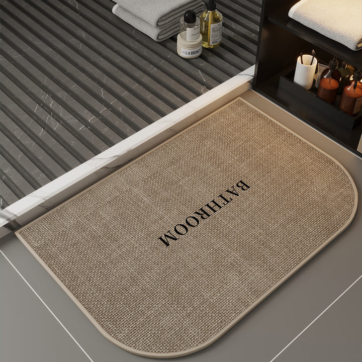 Decorative Coastal Fish-Themed Bath Mat for Bathroom