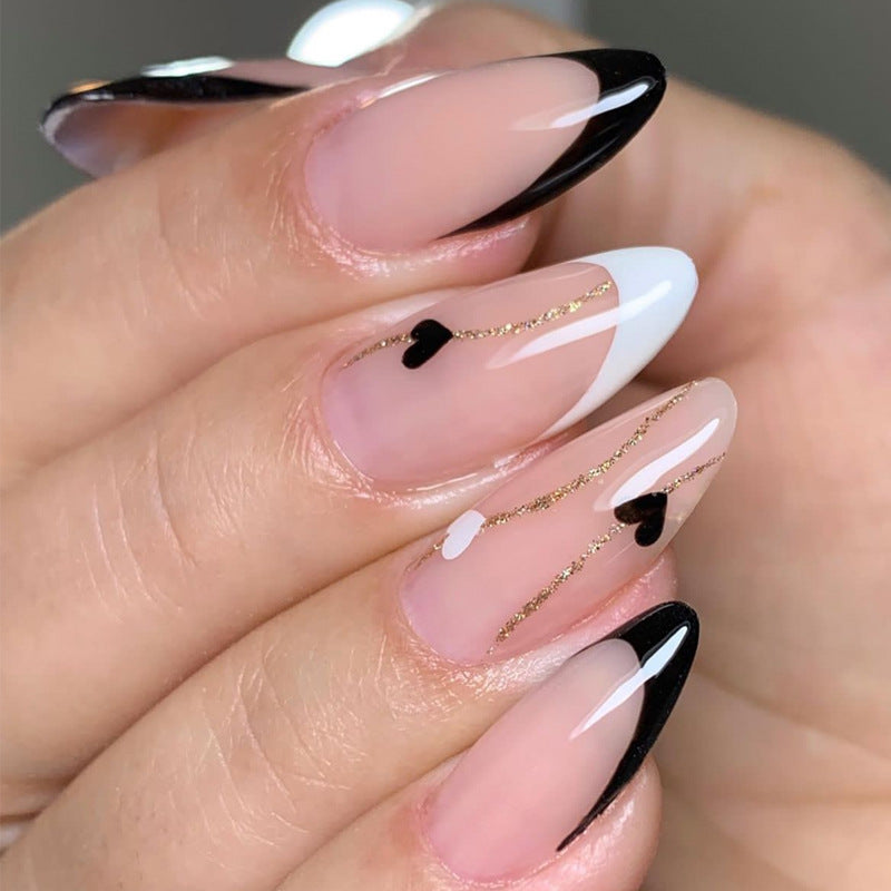 Elegant Heart-Designed Press-On Nail Tips Kalsten