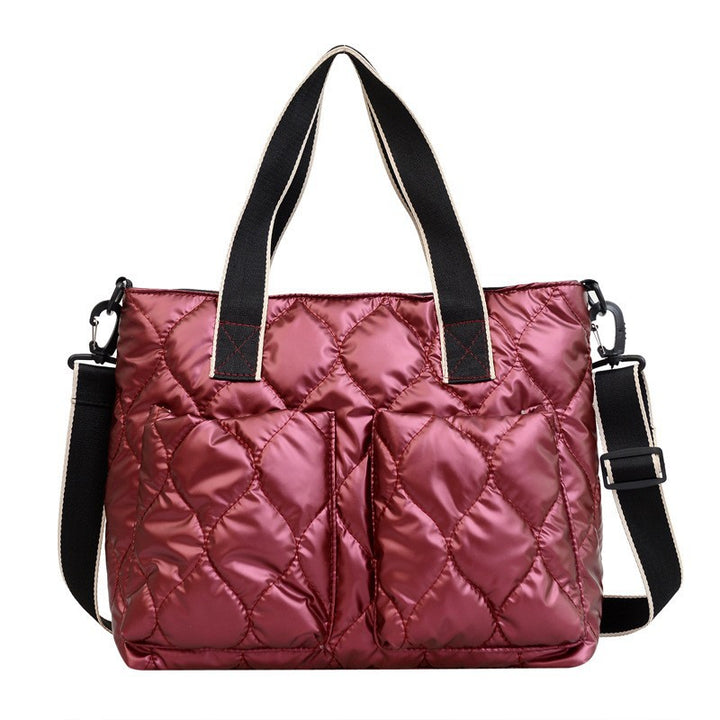Puffer-Style Multi-Functional Travel Handbag